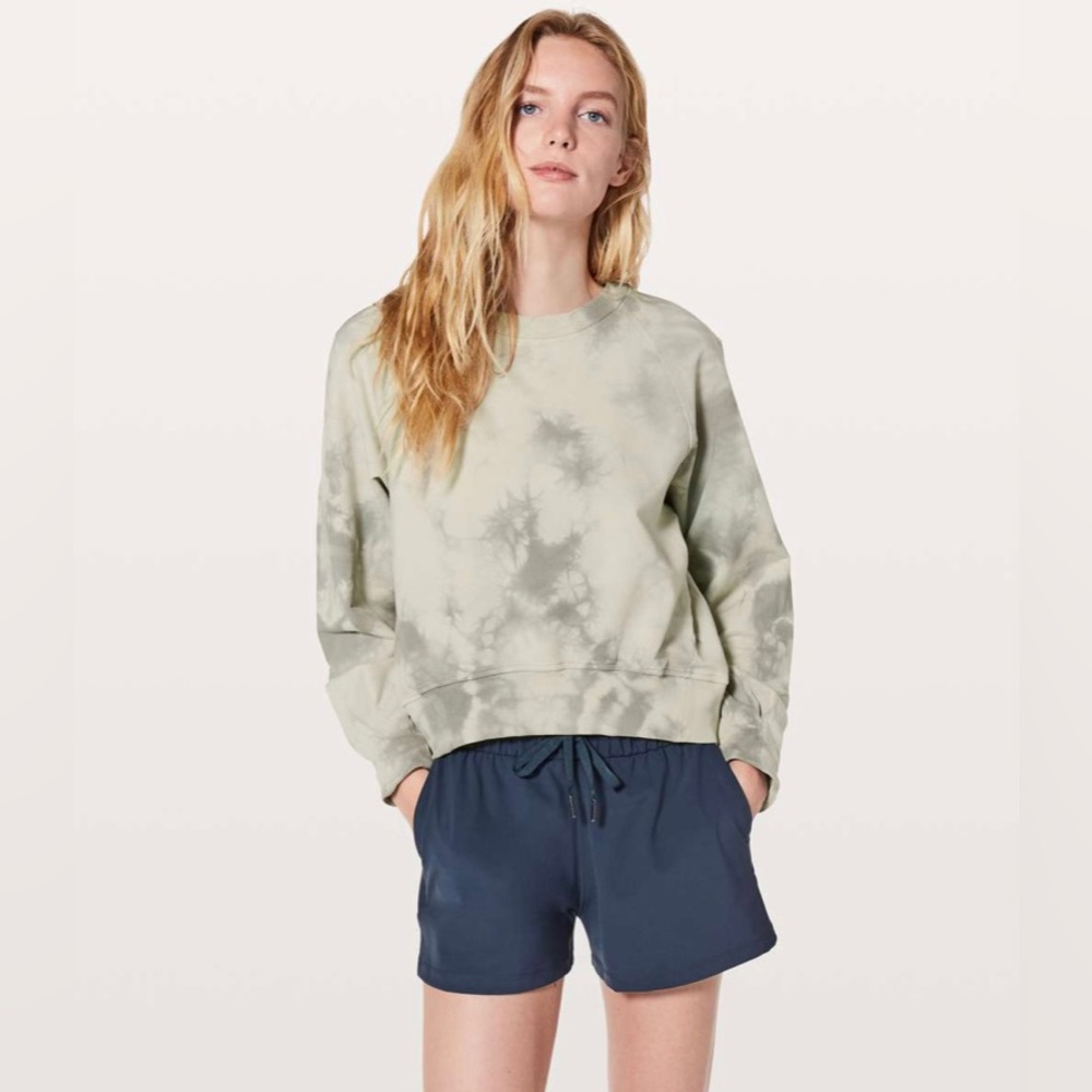 Lululemon It’s A Wash Long Sleeve Pullover Tie Dye Sweatshirt Cropped Sweatshirt